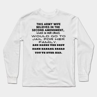 Proud Army Wife Long Sleeve T-Shirt